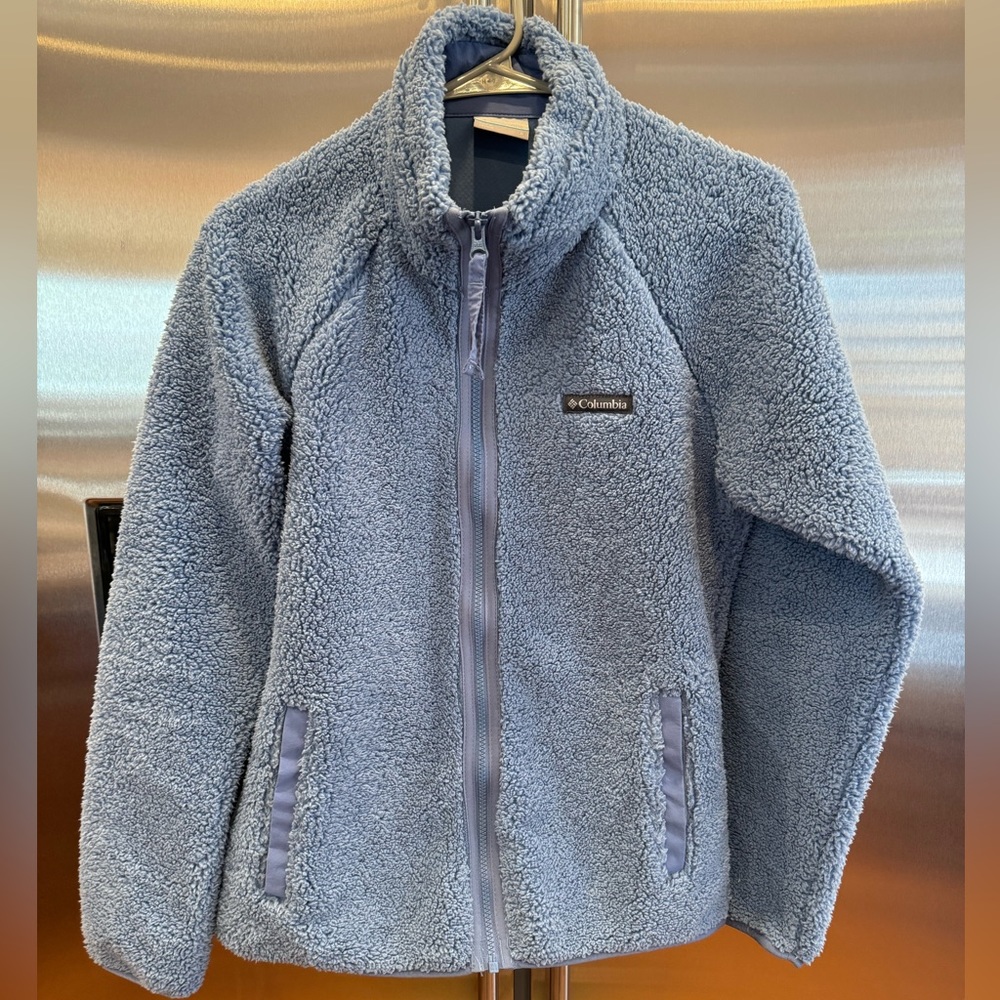 Columbia Women’s Sherpa Full Zip Jacket Size Small Blue